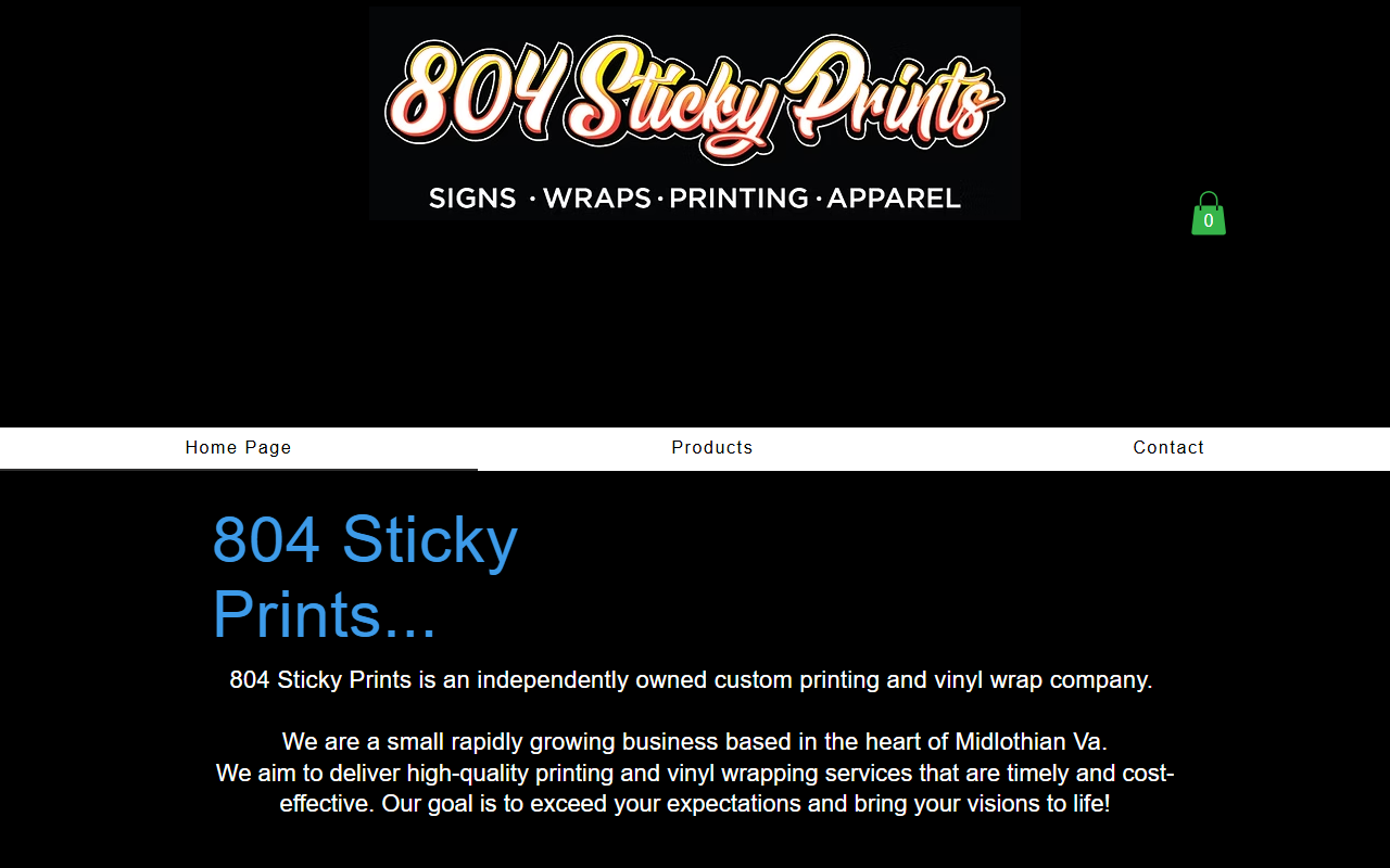 804stickyprints.com screenshot