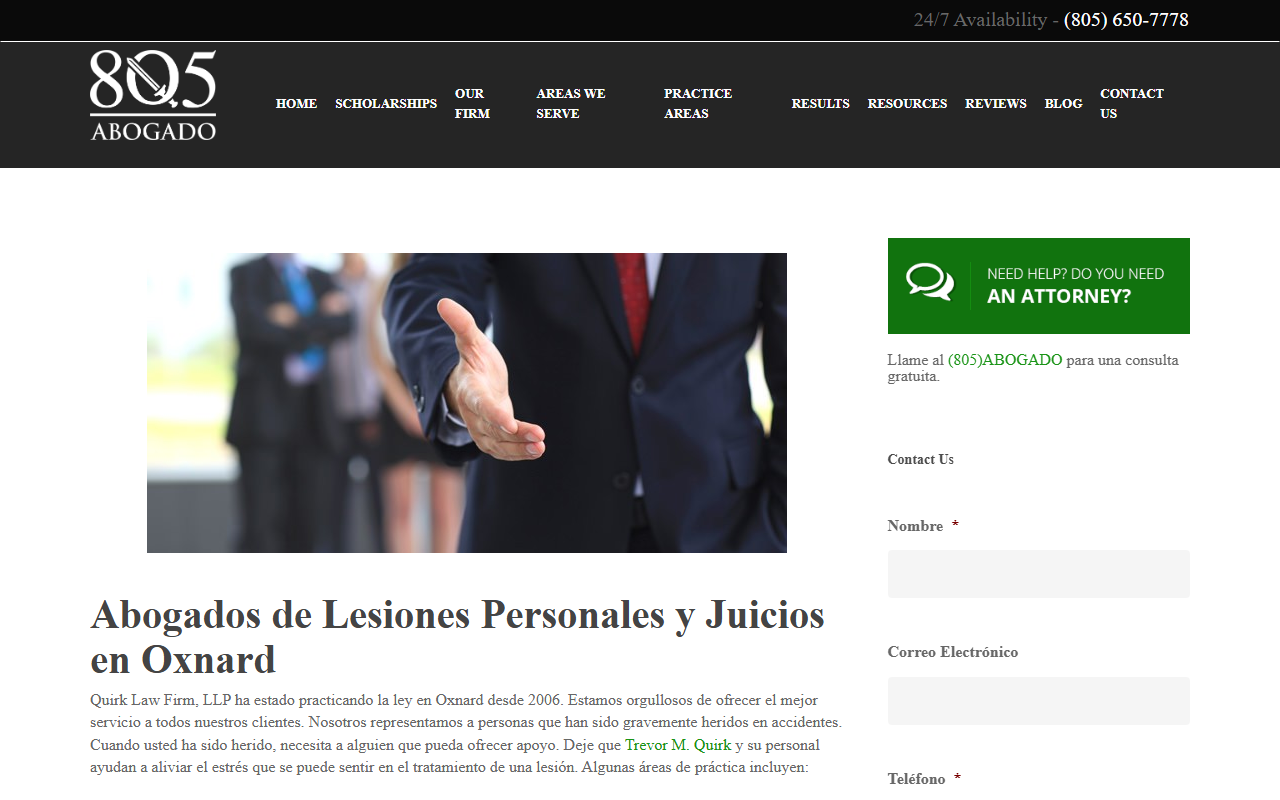 805abogado.com screenshot