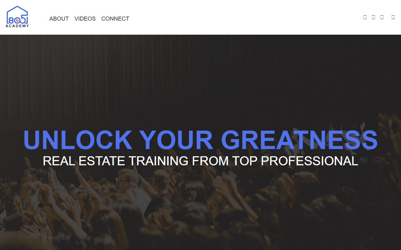 805academy.com screenshot
