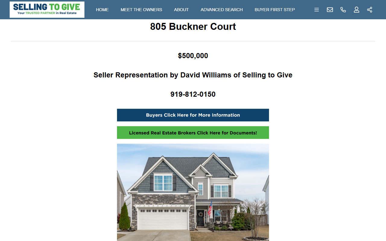 805buckner.com screenshot