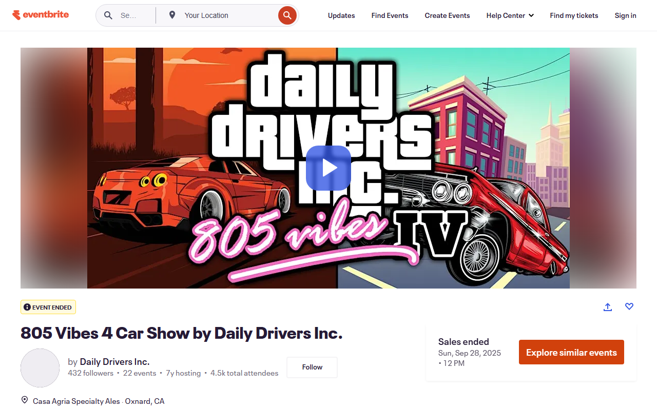 805carshow.com screenshot