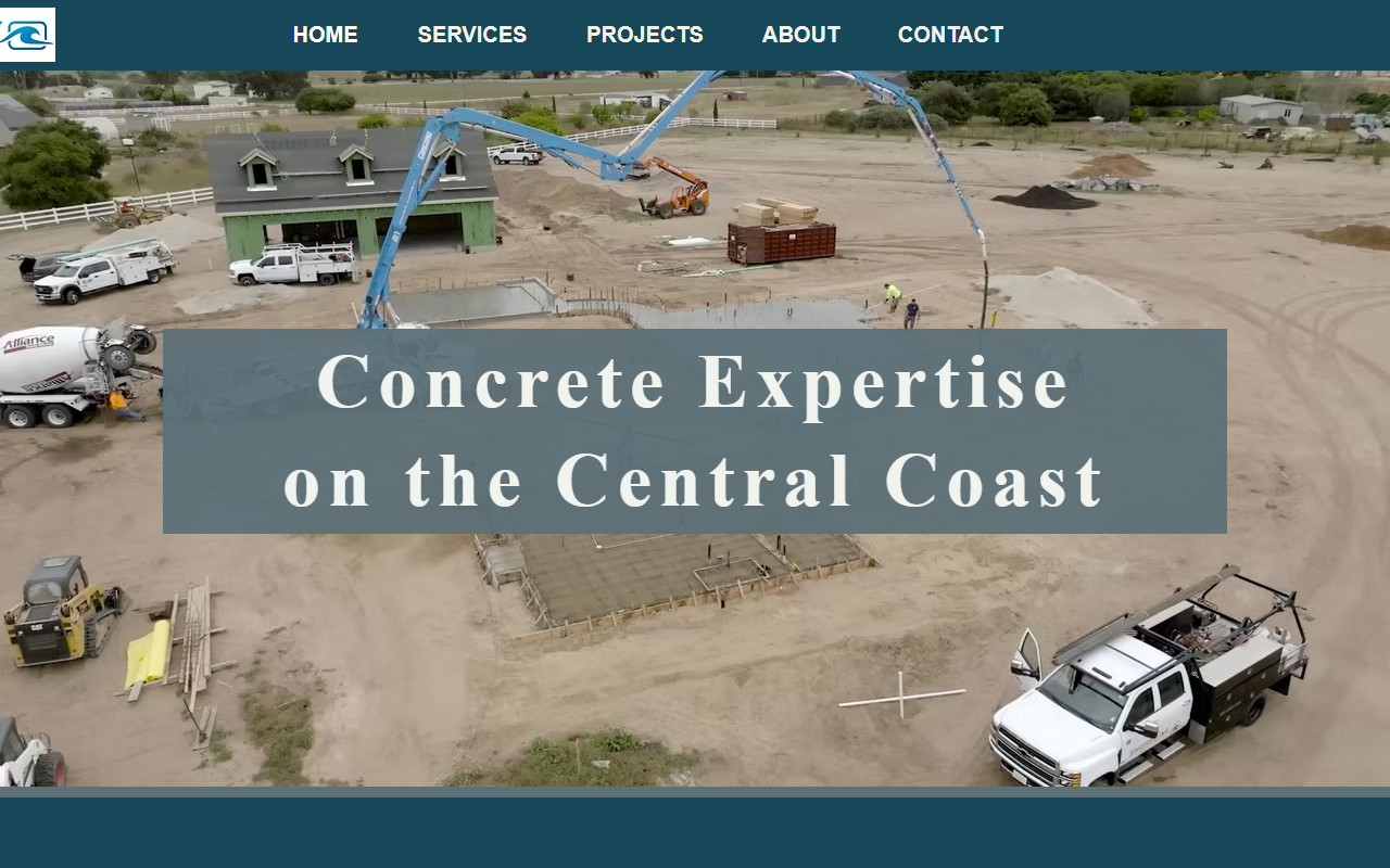 805concrete.com screenshot
