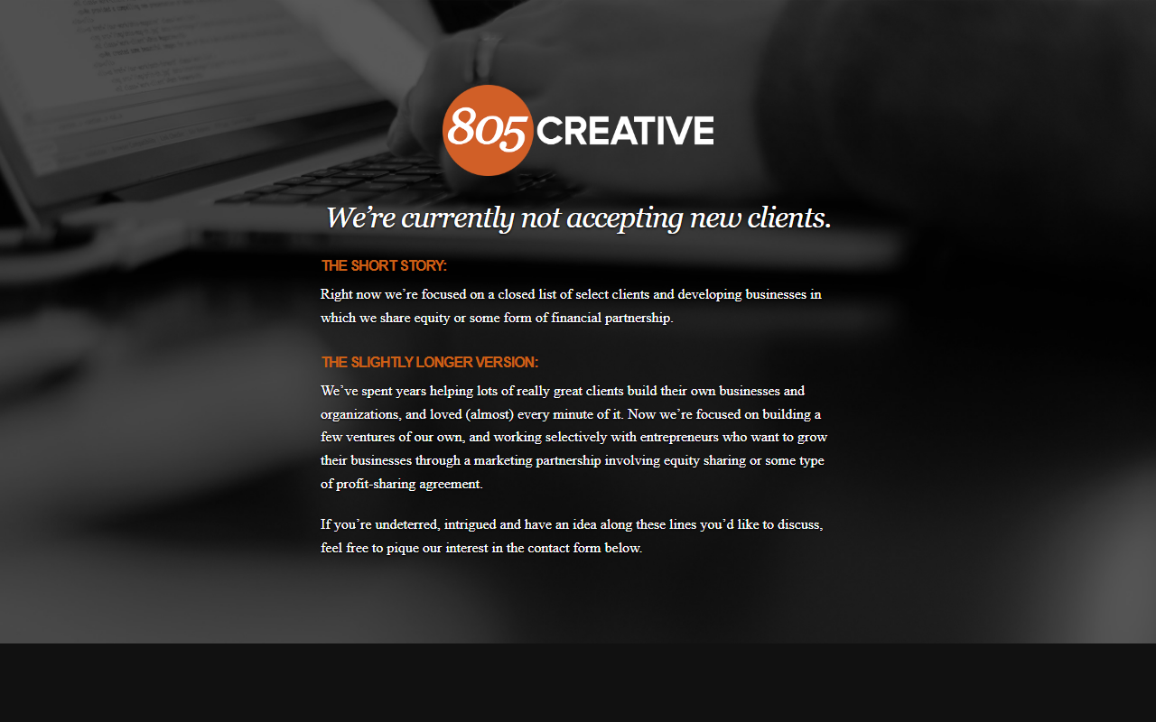805creative.com screenshot