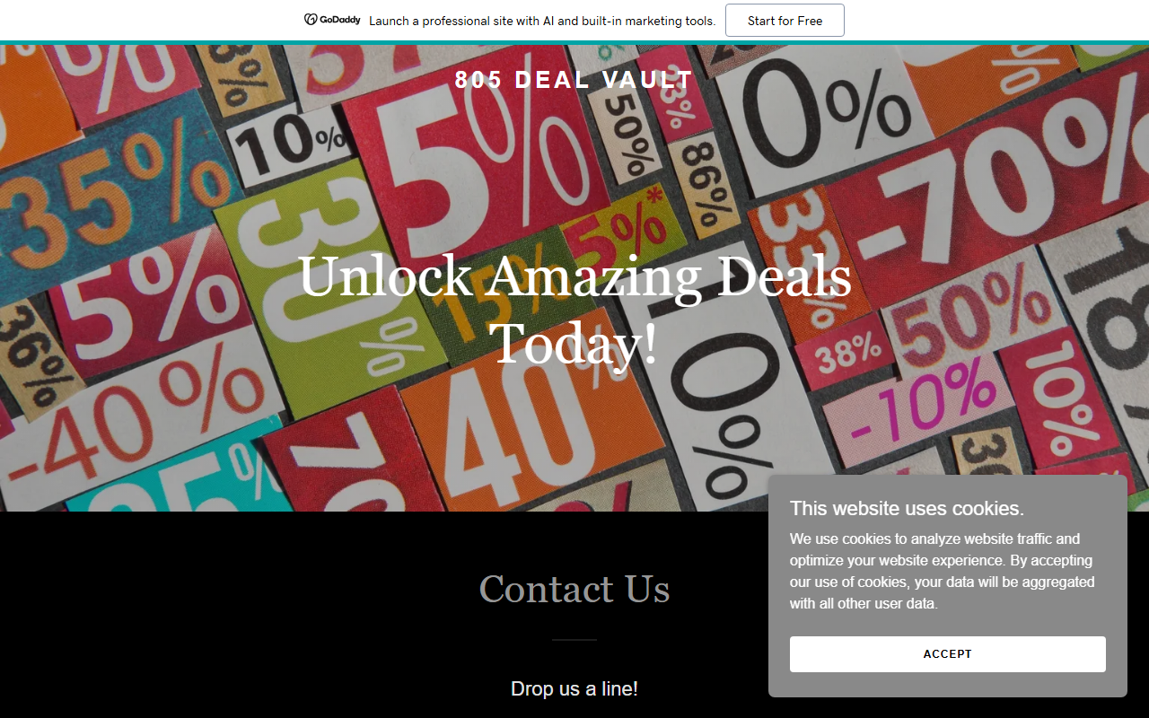 805dealvault.com screenshot