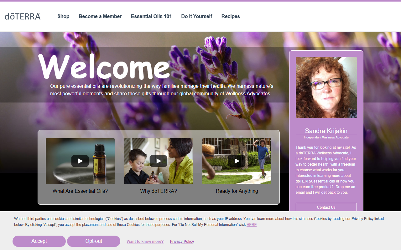 805essentialoils.com screenshot