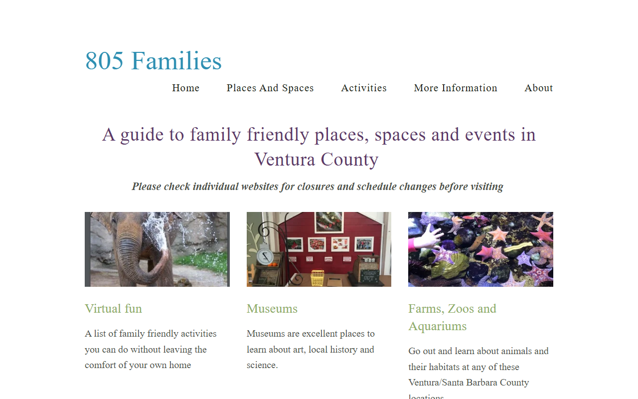 805families.com screenshot