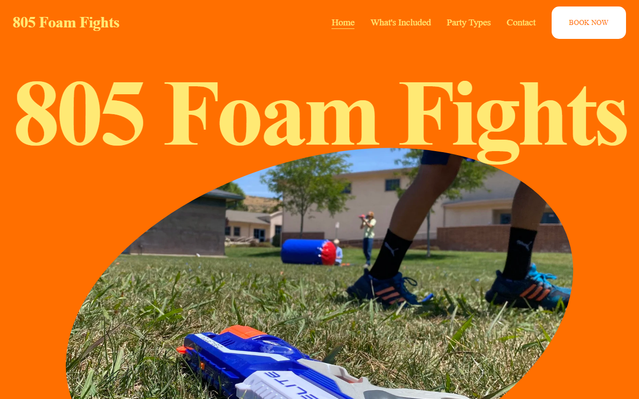805foamfights.com screenshot