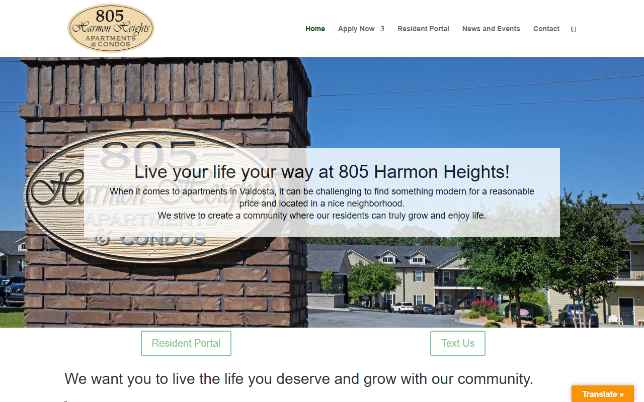 805harmonheights.com screenshot