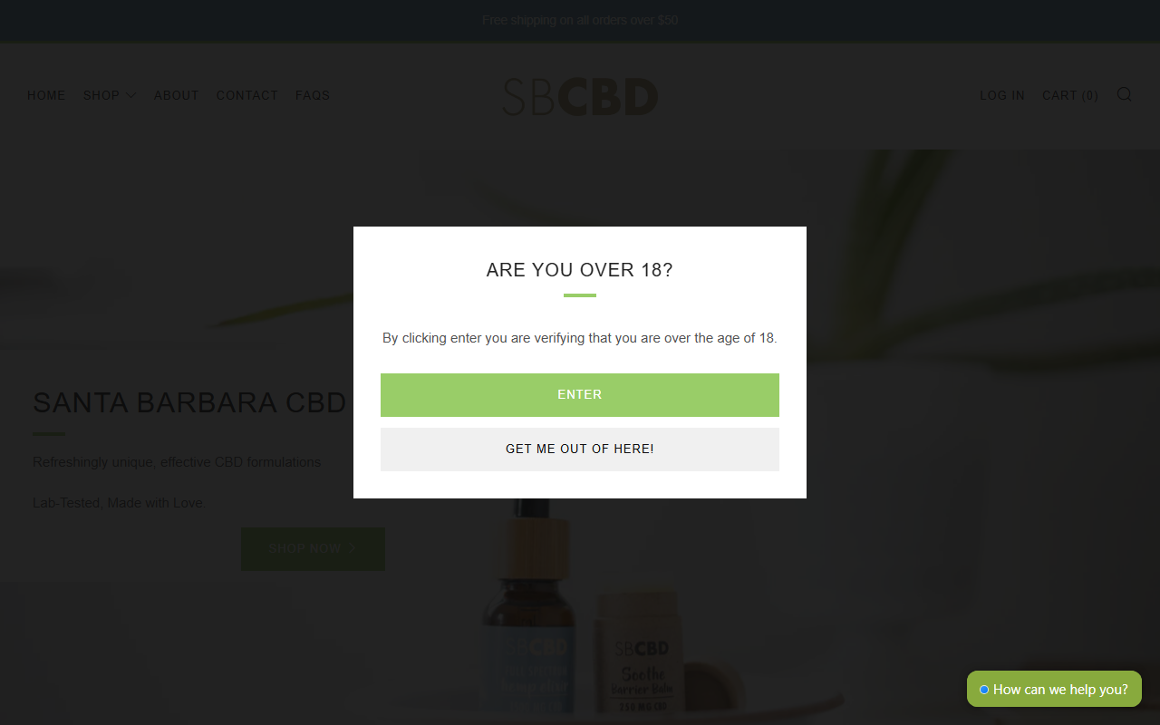 805hempcompany.com screenshot