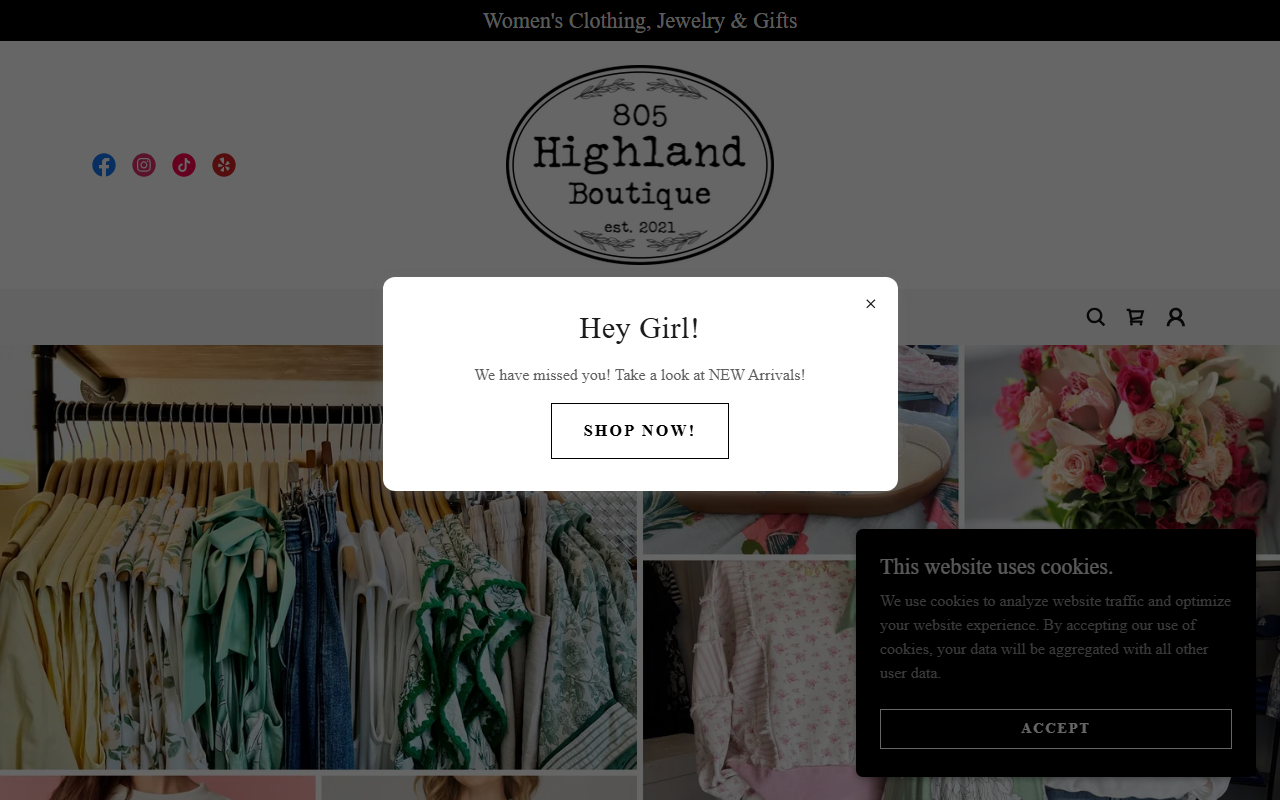 805highland.com screenshot