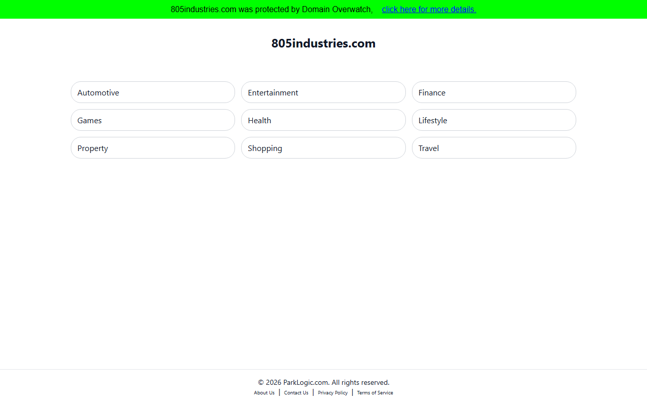 805industries.com screenshot