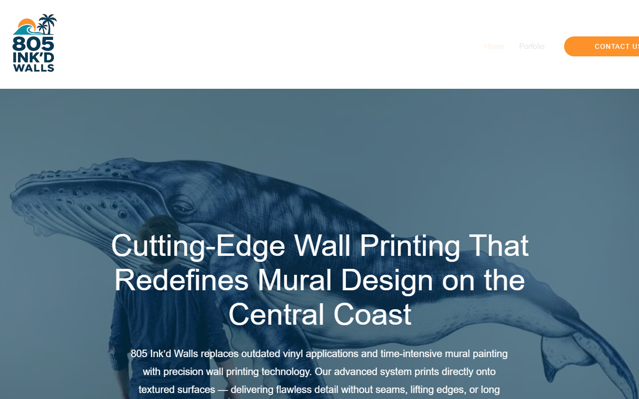 805inkdwalls.com screenshot