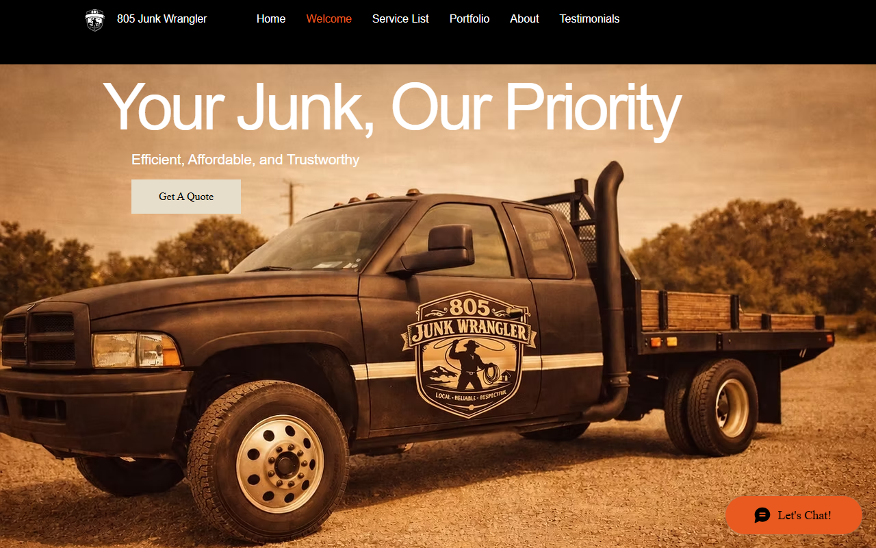 805junkwrangler.com screenshot