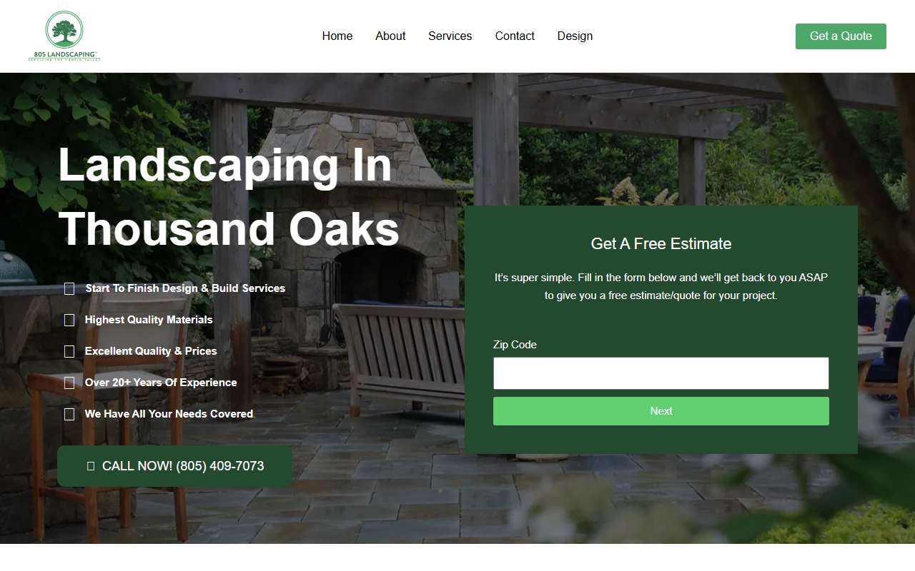 805landscape.com screenshot