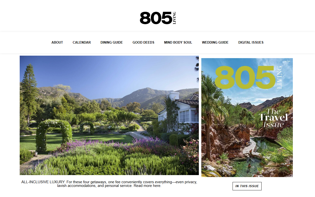 805livingmag.com screenshot
