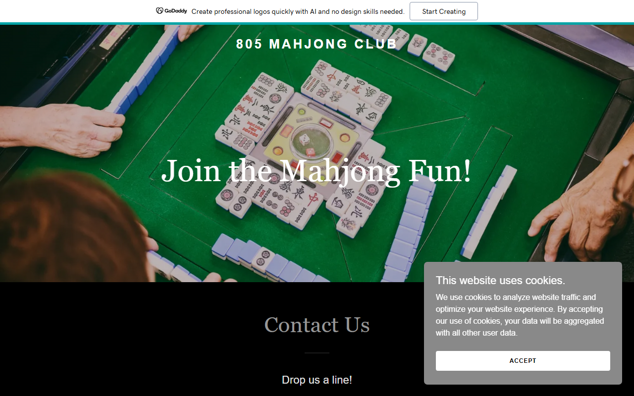 805mahjongclub.com screenshot