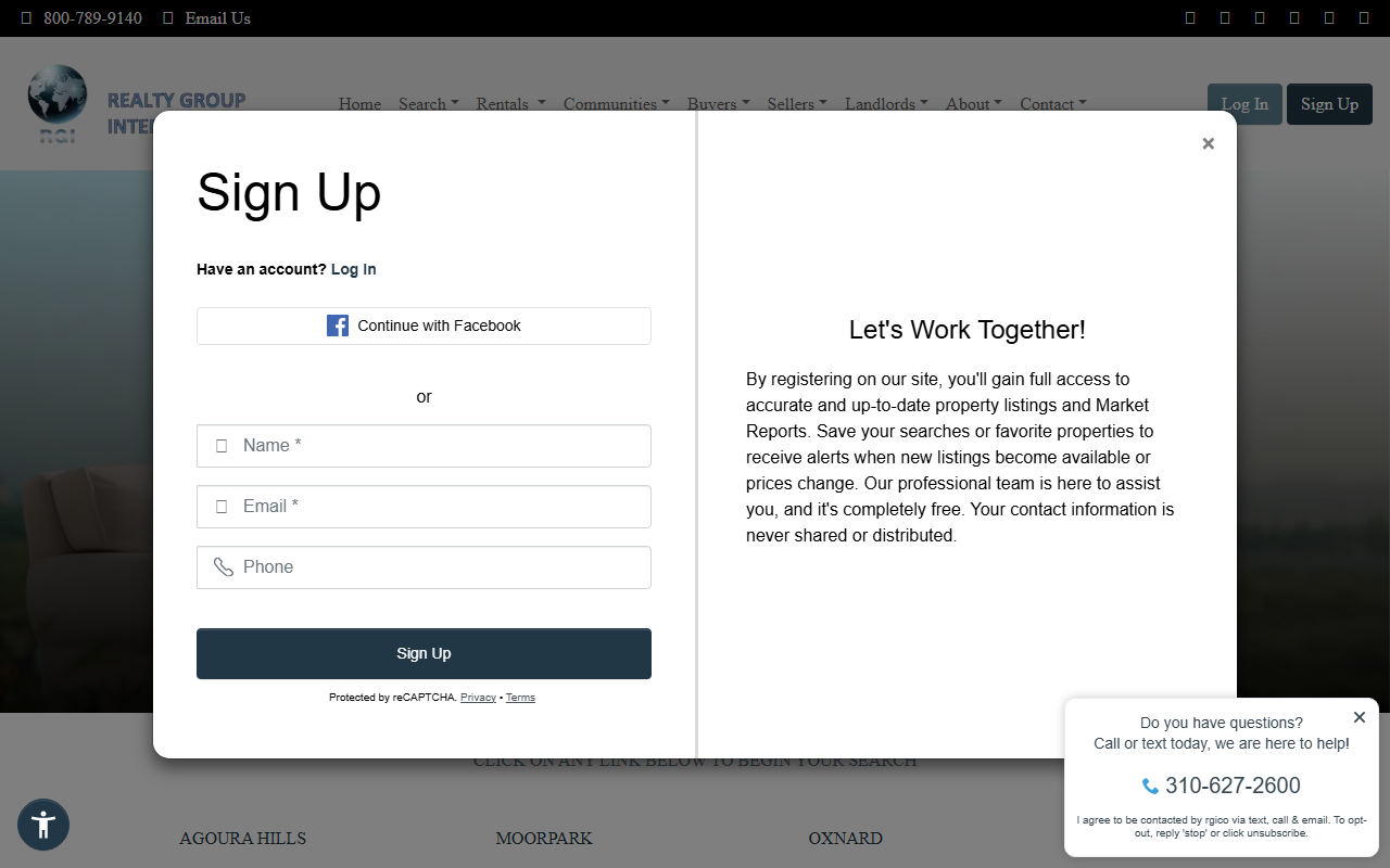 805newhome.com screenshot