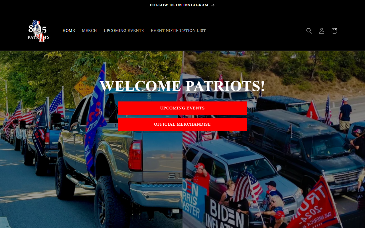 805patriots.com screenshot