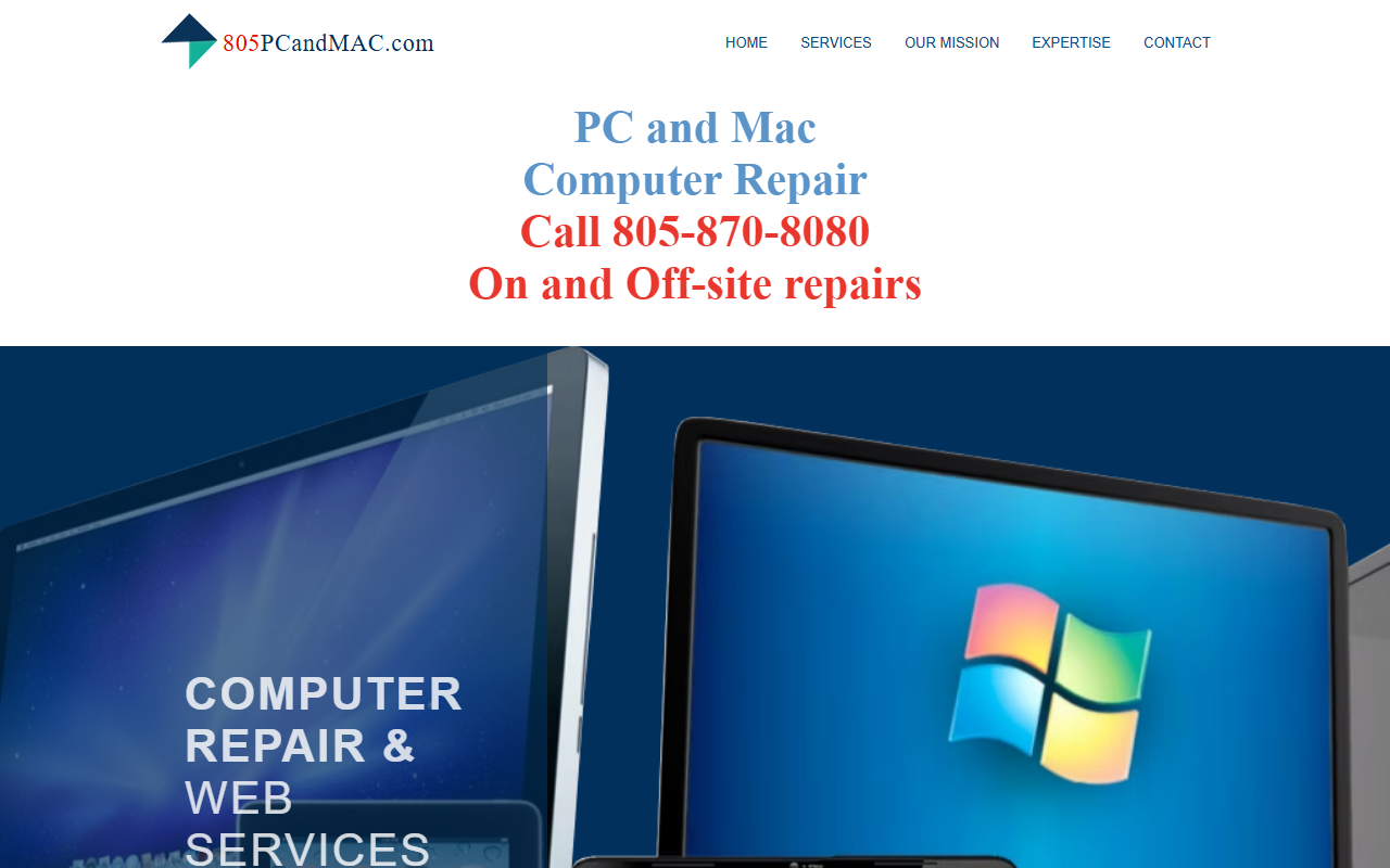 805pcandmac.com screenshot