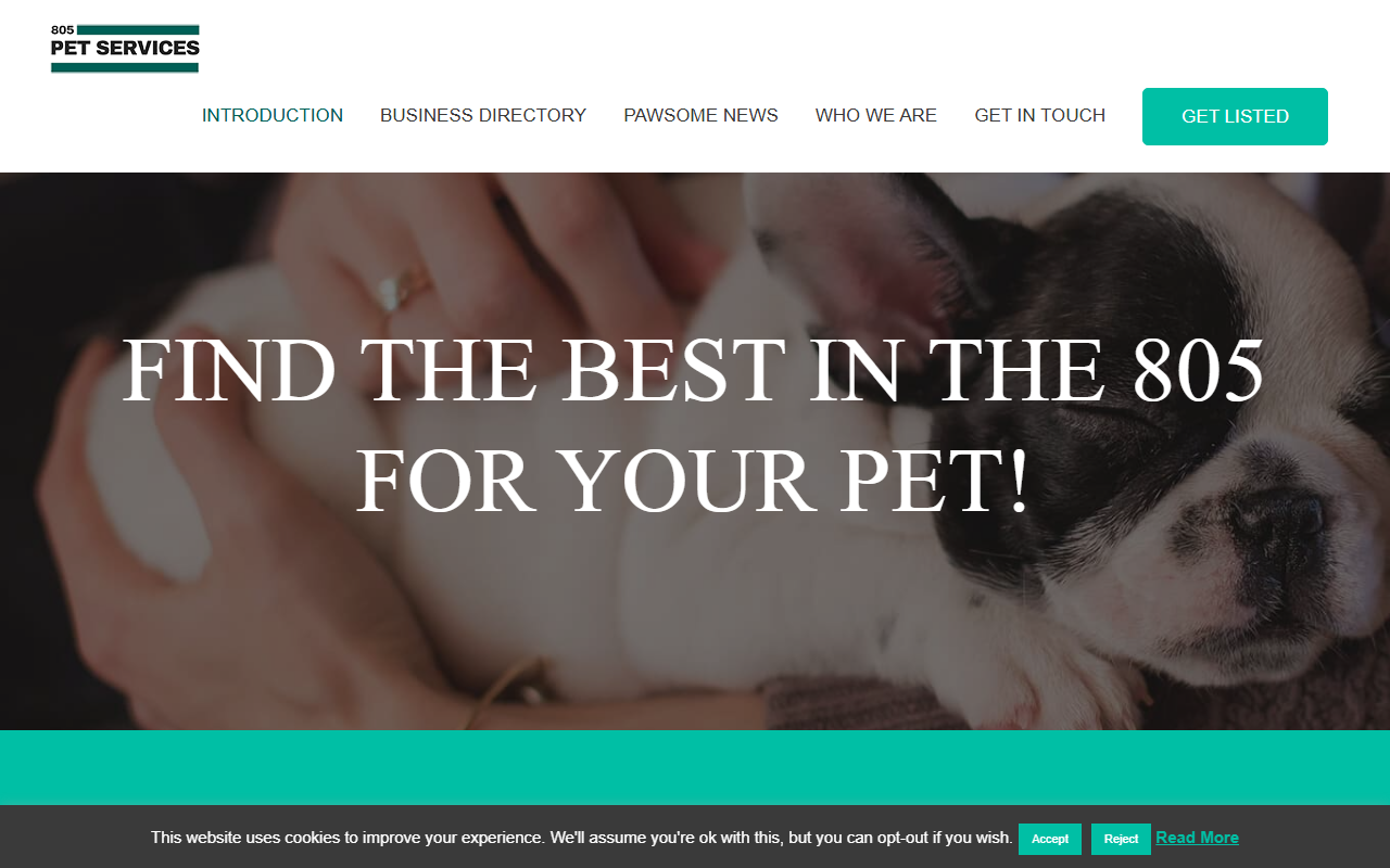 805petservices.com screenshot