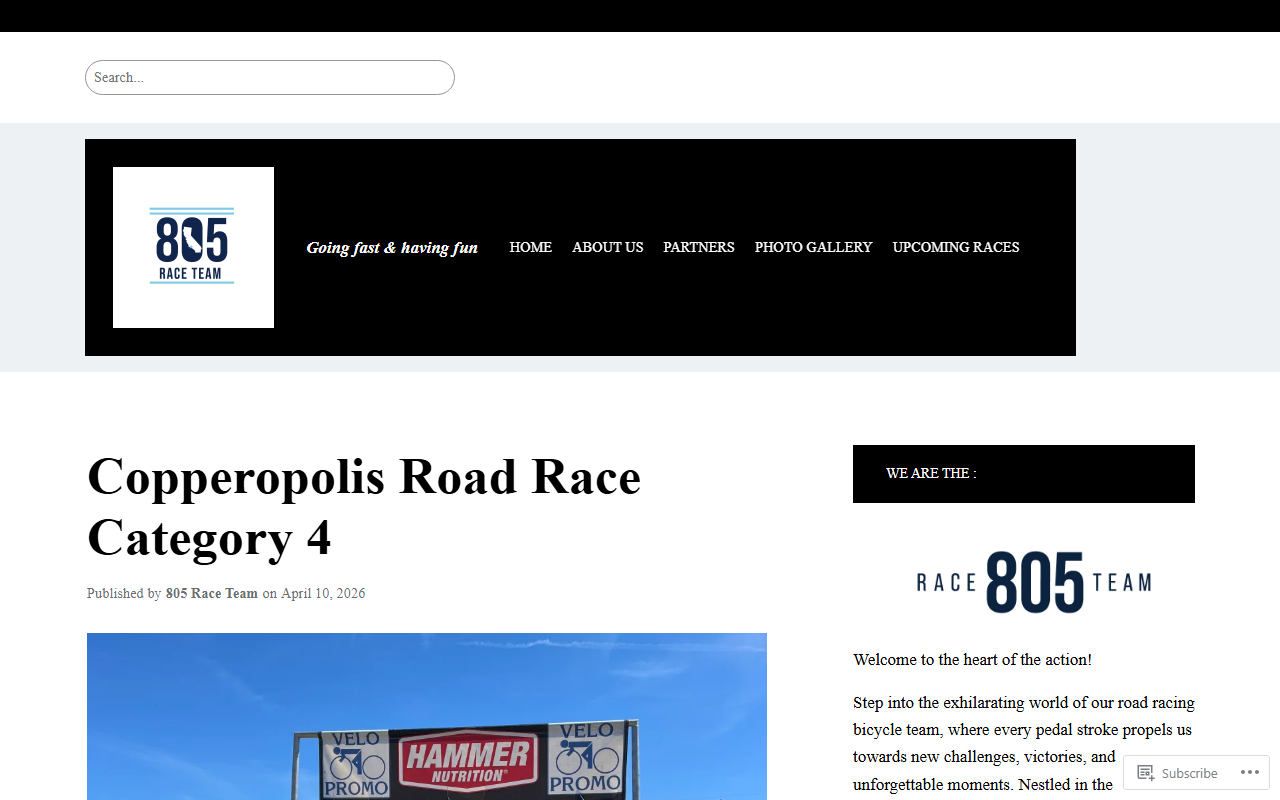 805raceteam.com screenshot