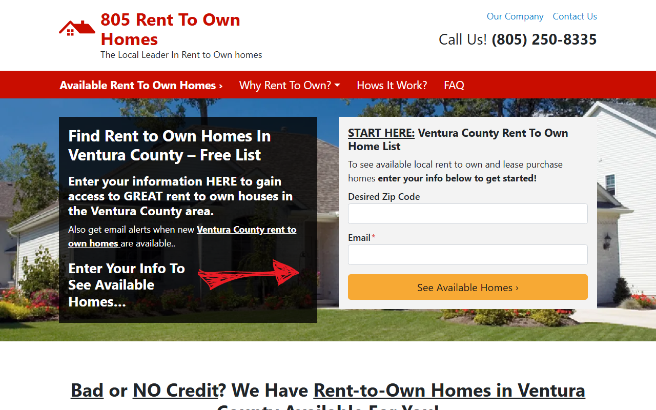 805renttoown.com screenshot