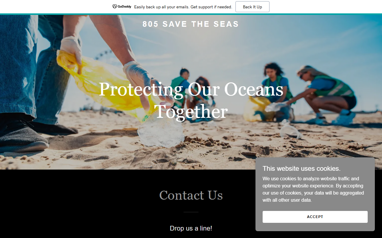 805savetheseas.com screenshot