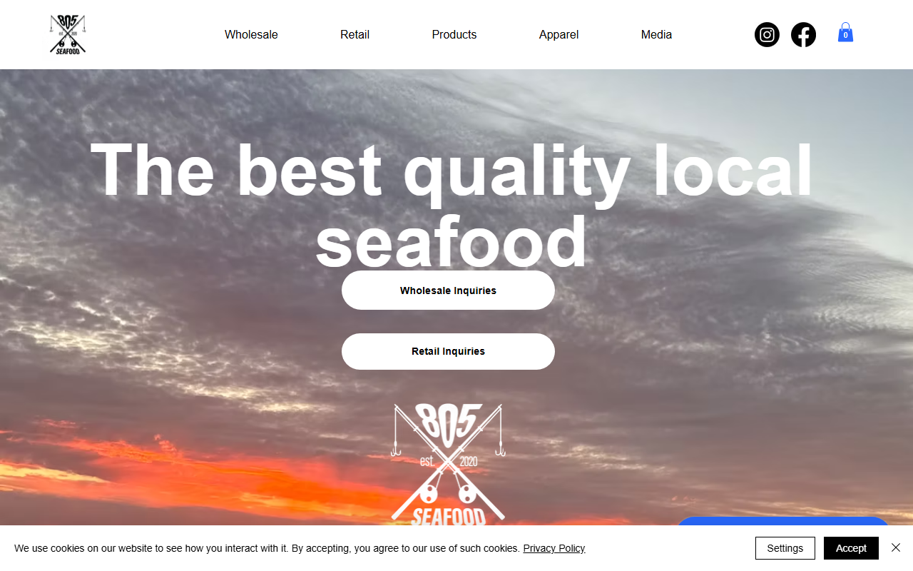 805seafood.com screenshot
