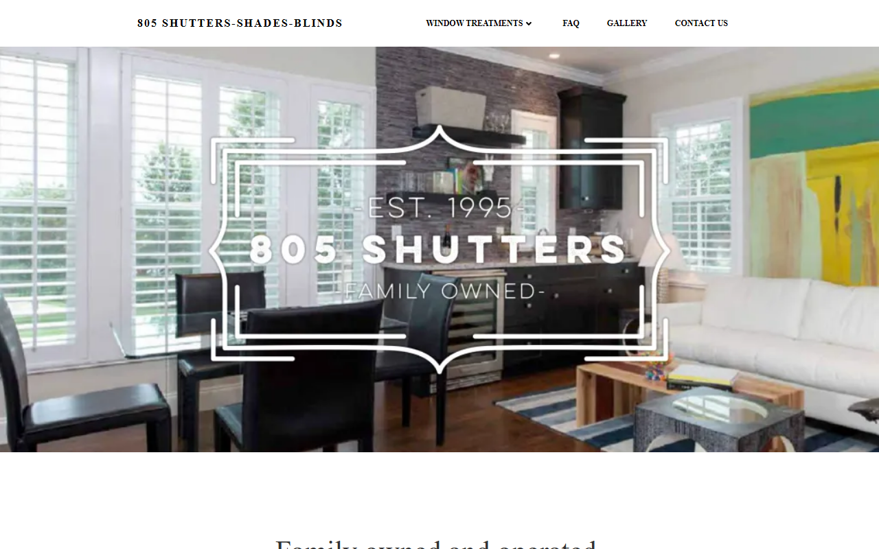 805shutters.com screenshot