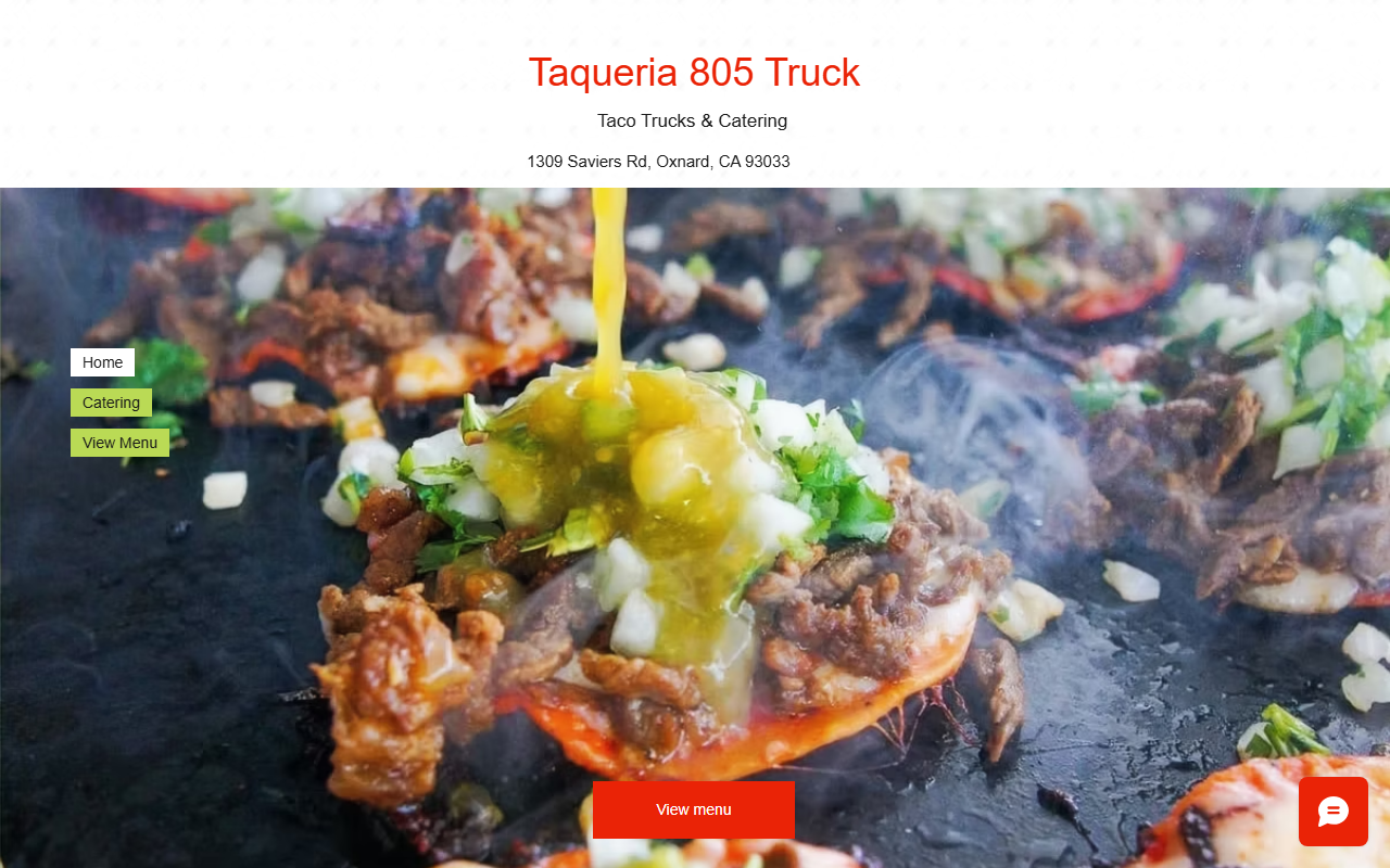 805tacotruck.com screenshot