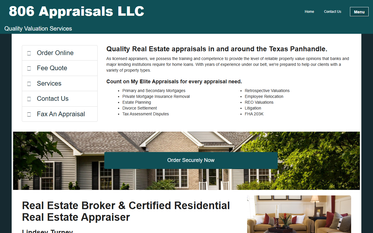 806appraisals.com screenshot