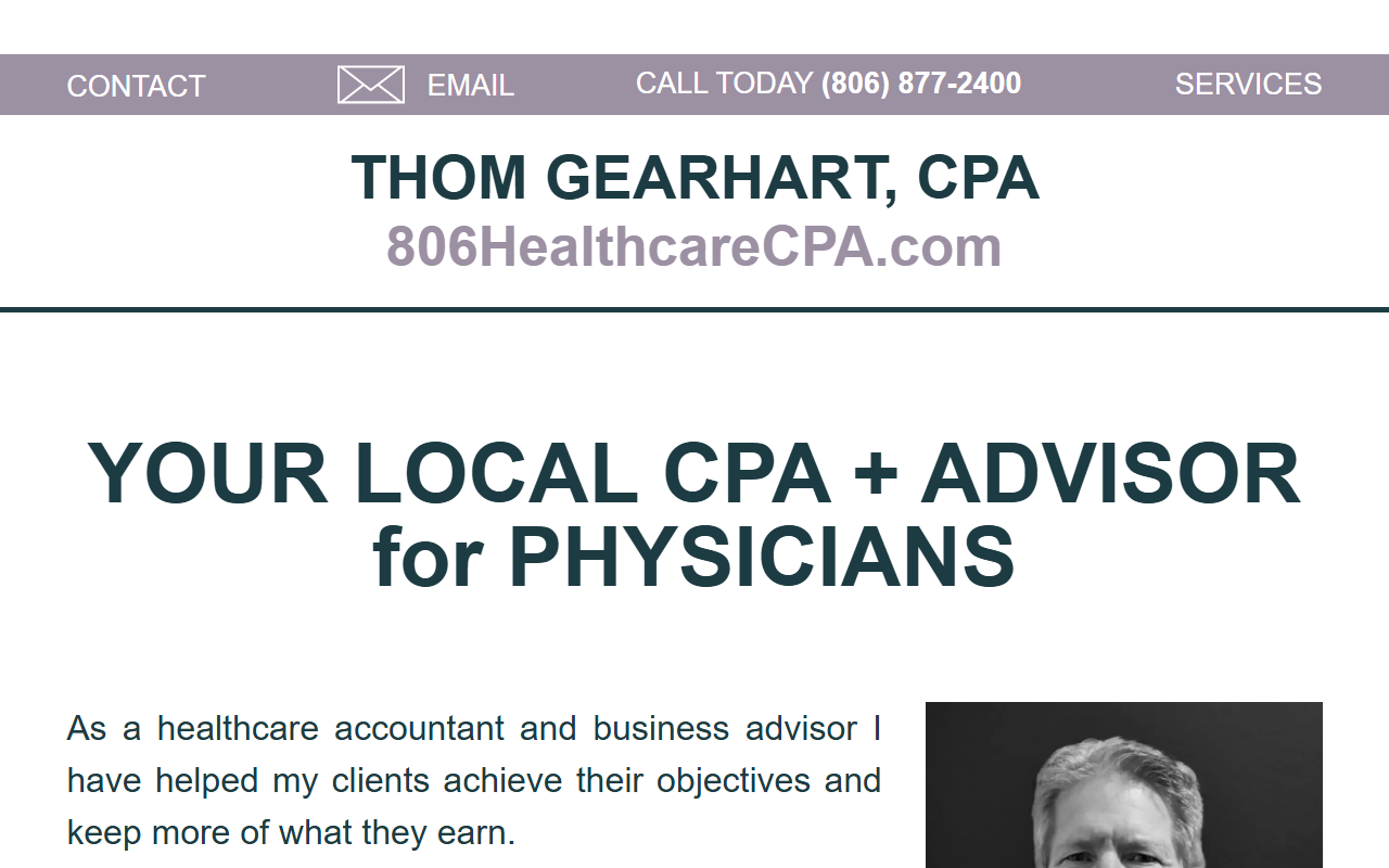 806healthcarecpa.com screenshot