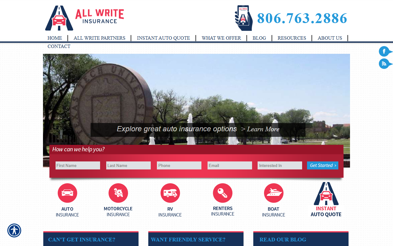 806insurance.com screenshot