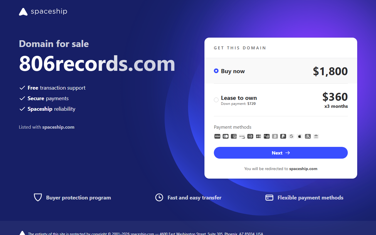806records.com screenshot