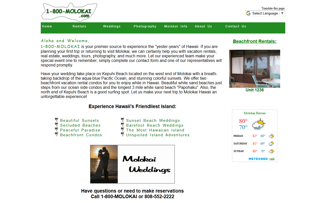 808-molokai.com screenshot