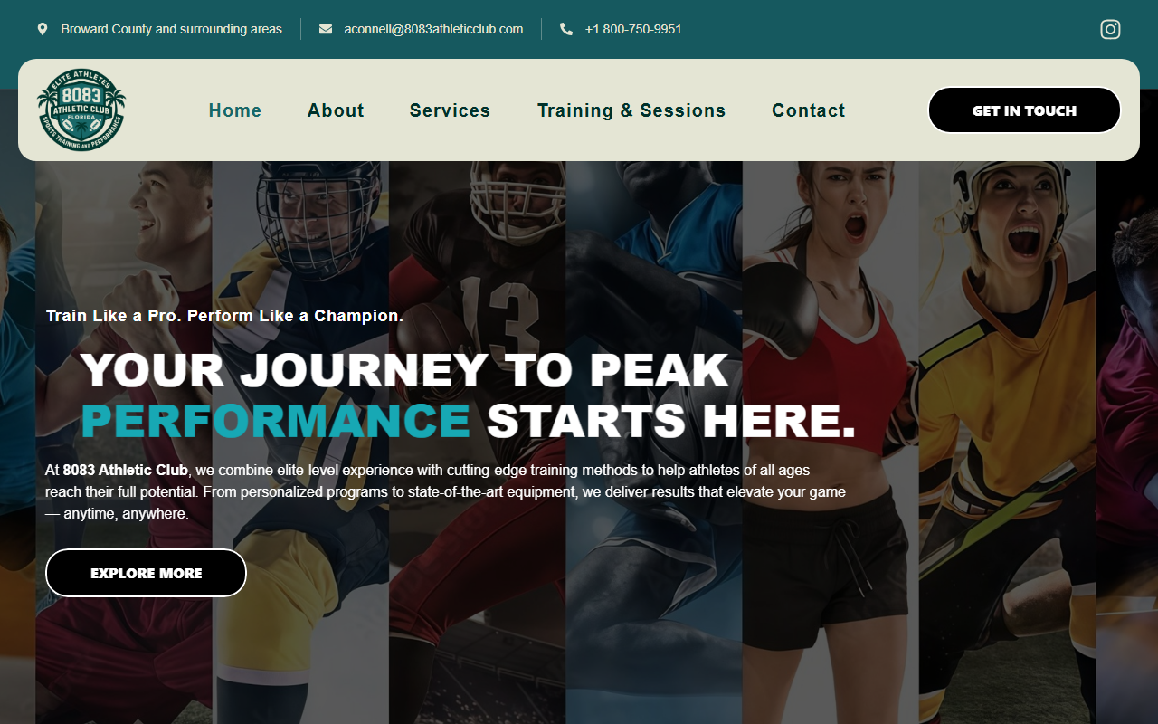 8083athleticclub.com screenshot