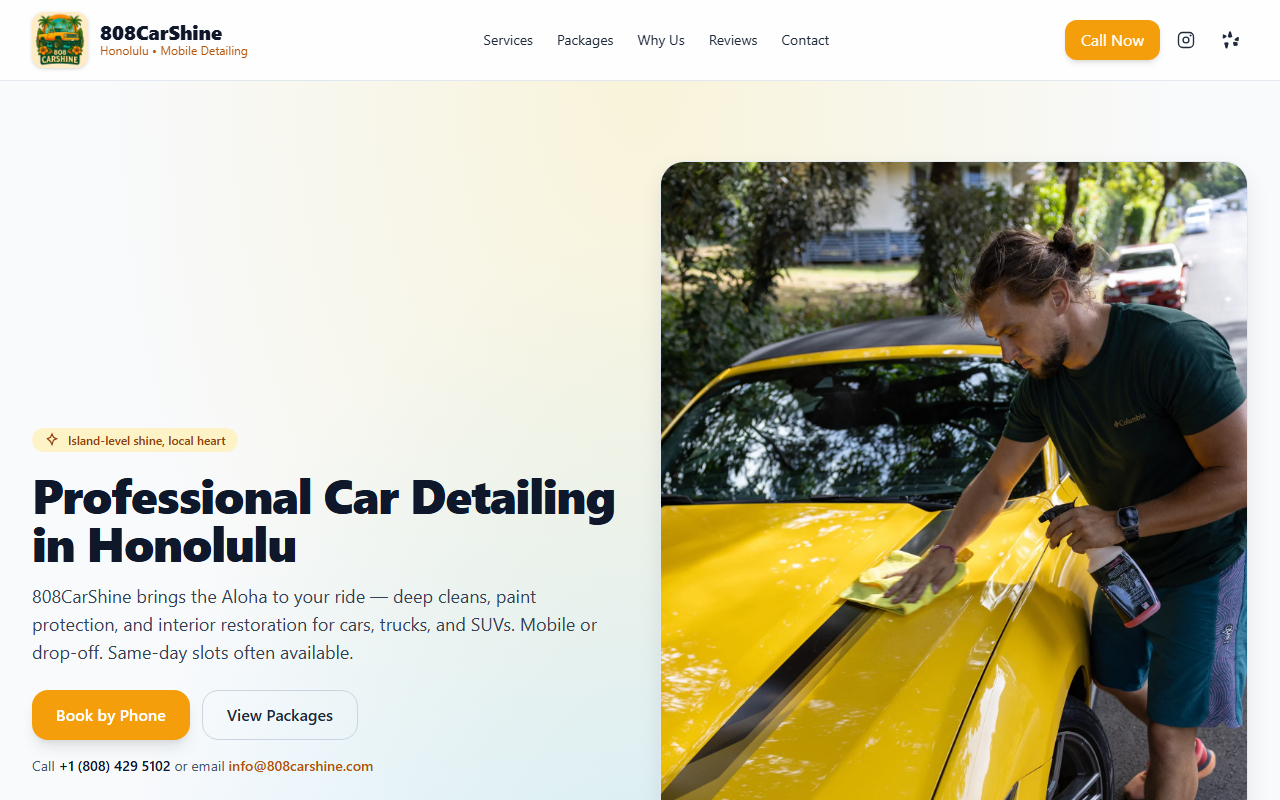 808carshine.com screenshot