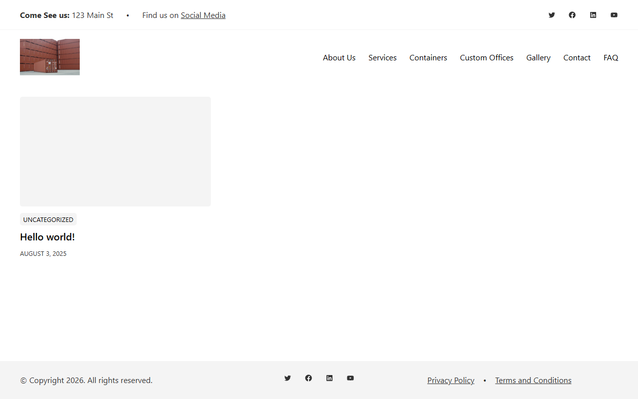 808containers.com screenshot