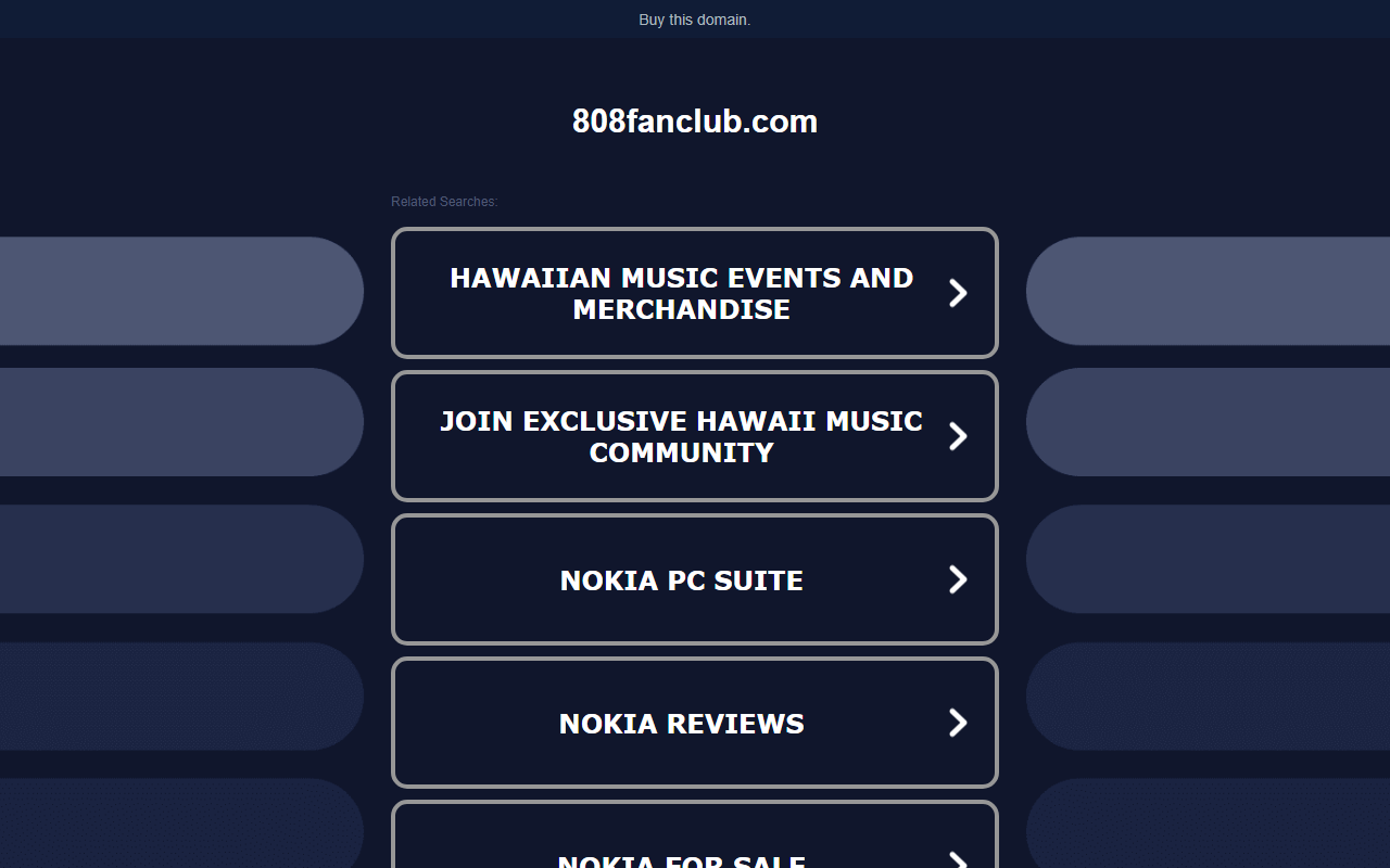 808fanclub.com screenshot