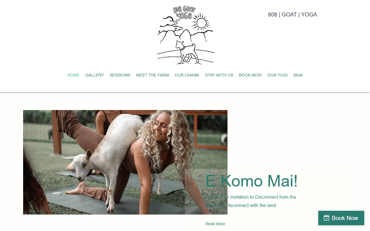 808goatyoga.com screenshot