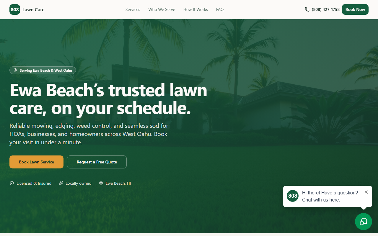 808lawncare.com screenshot