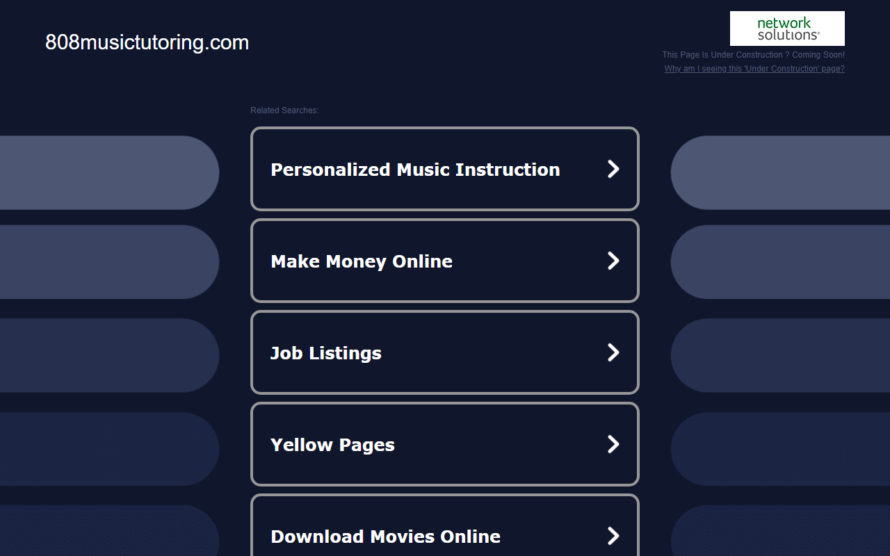 808musictutoring.com screenshot