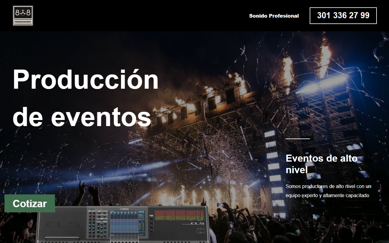 808producciones.com screenshot