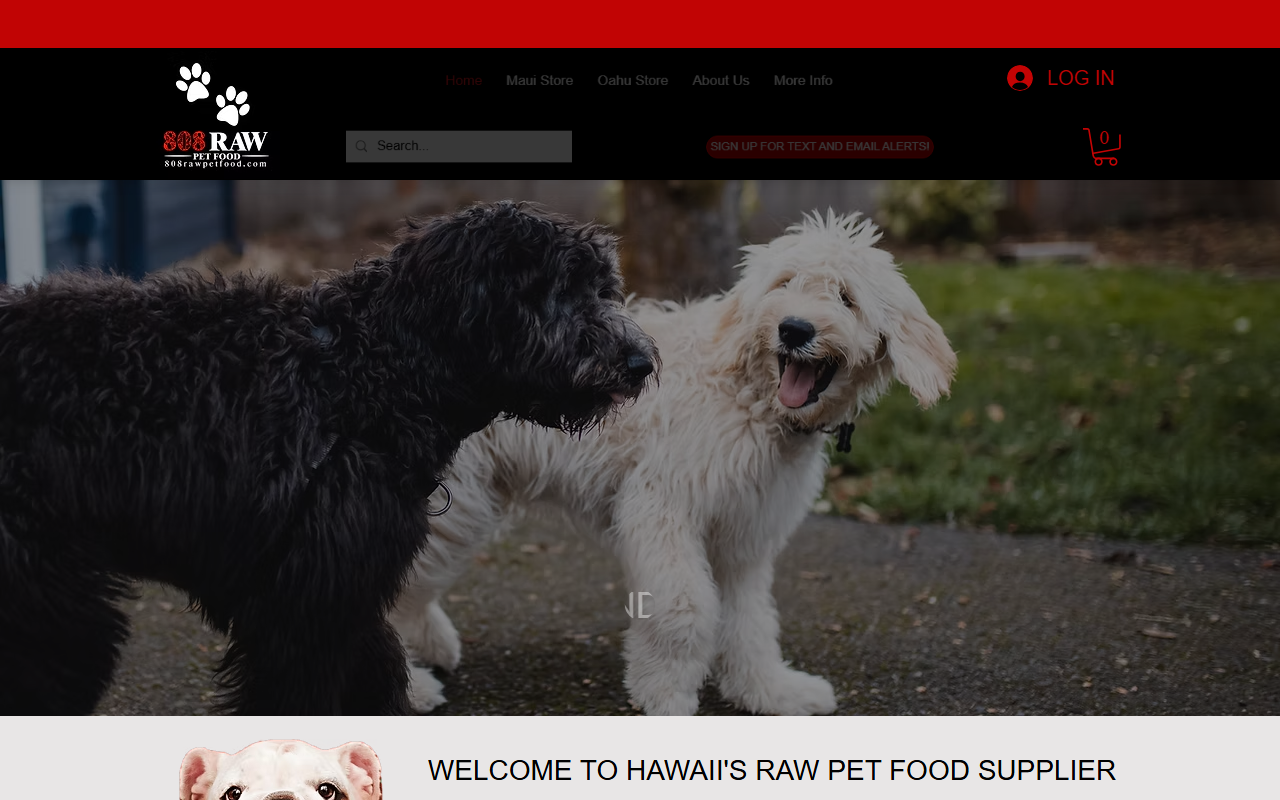 808rawpetfood.com screenshot