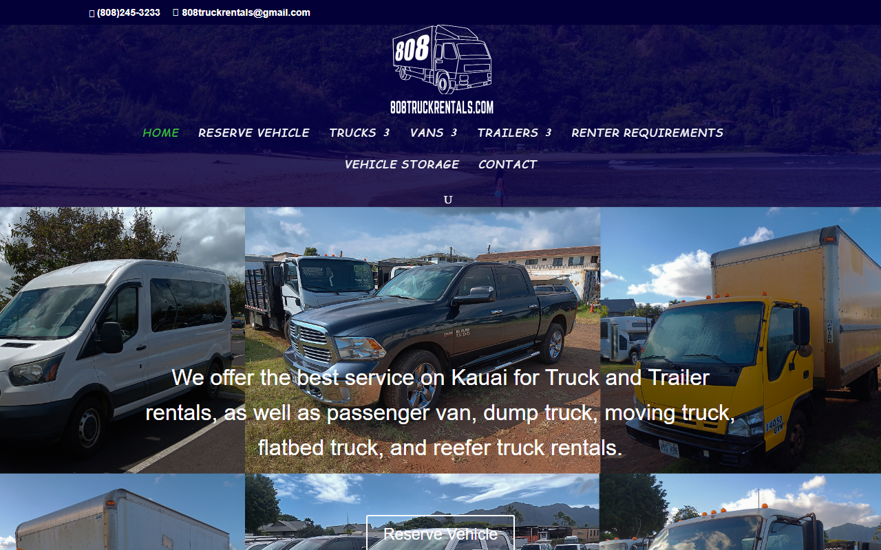 808truckrental.com screenshot