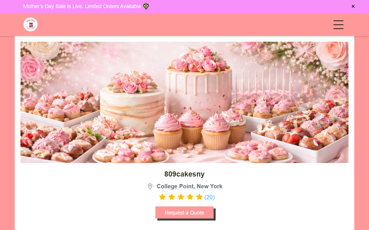 809cakesny.com screenshot