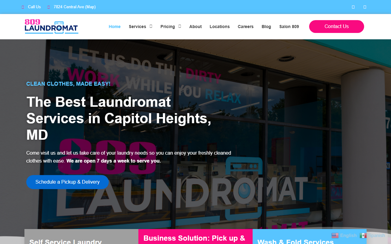 809laundromat.com screenshot