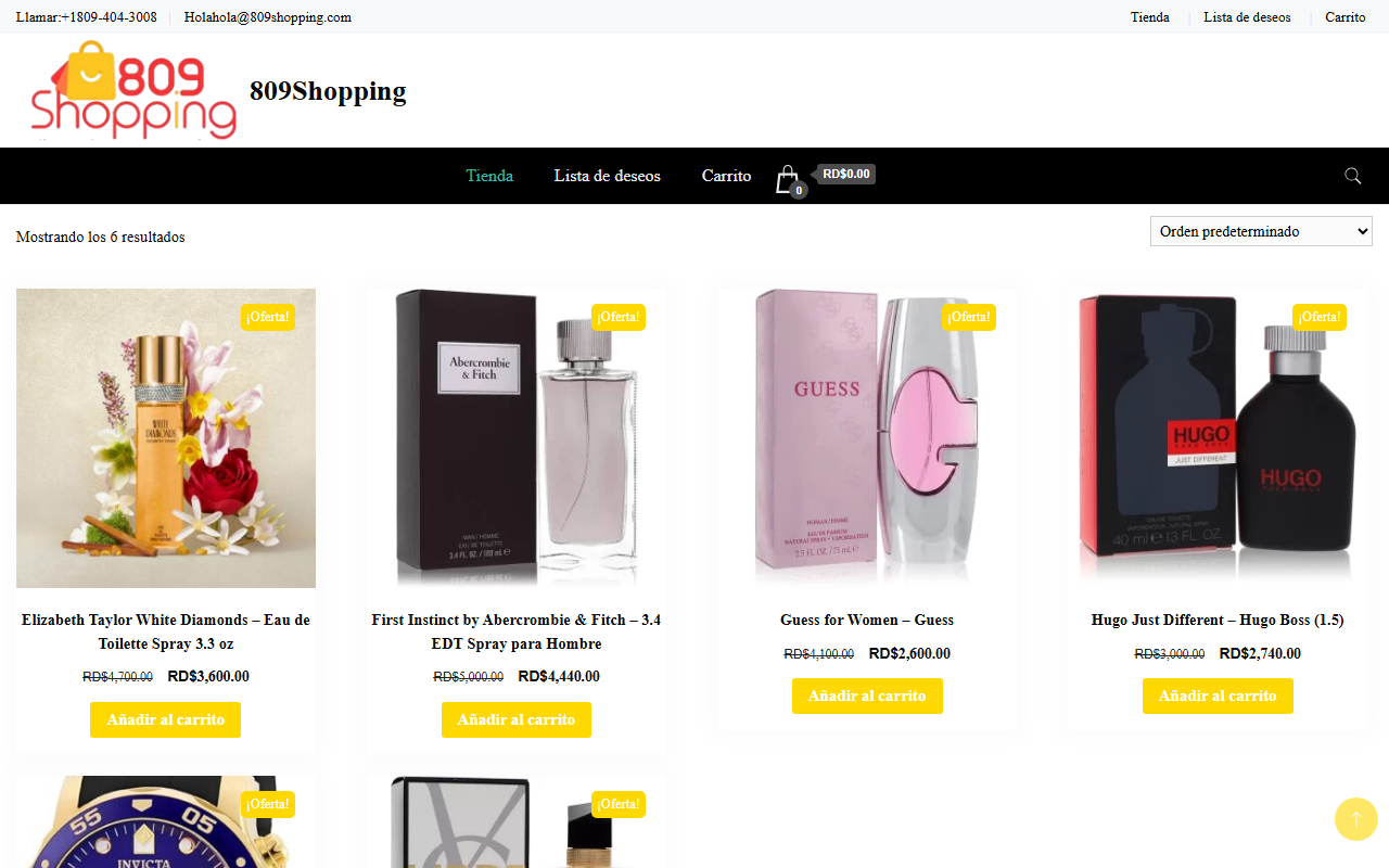 809shopping.com screenshot