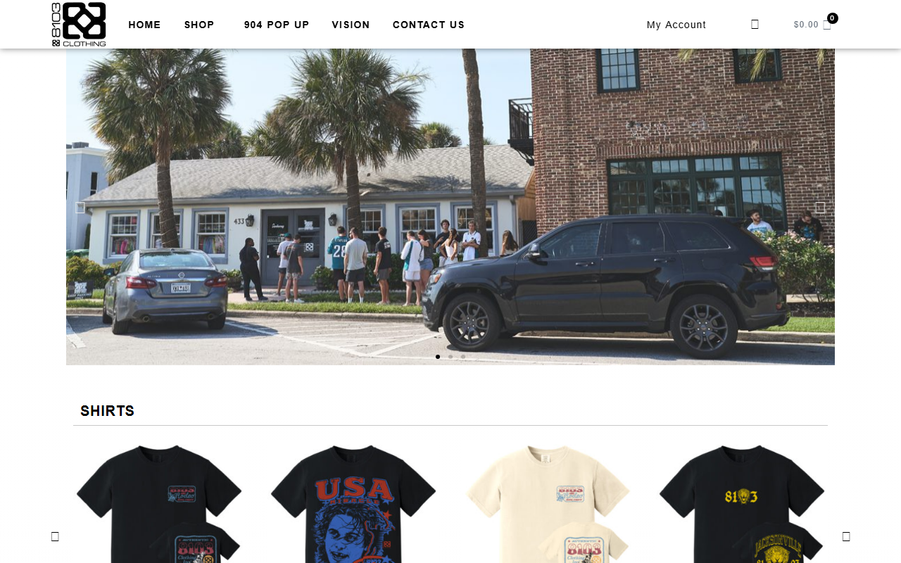 8103clothing.com screenshot