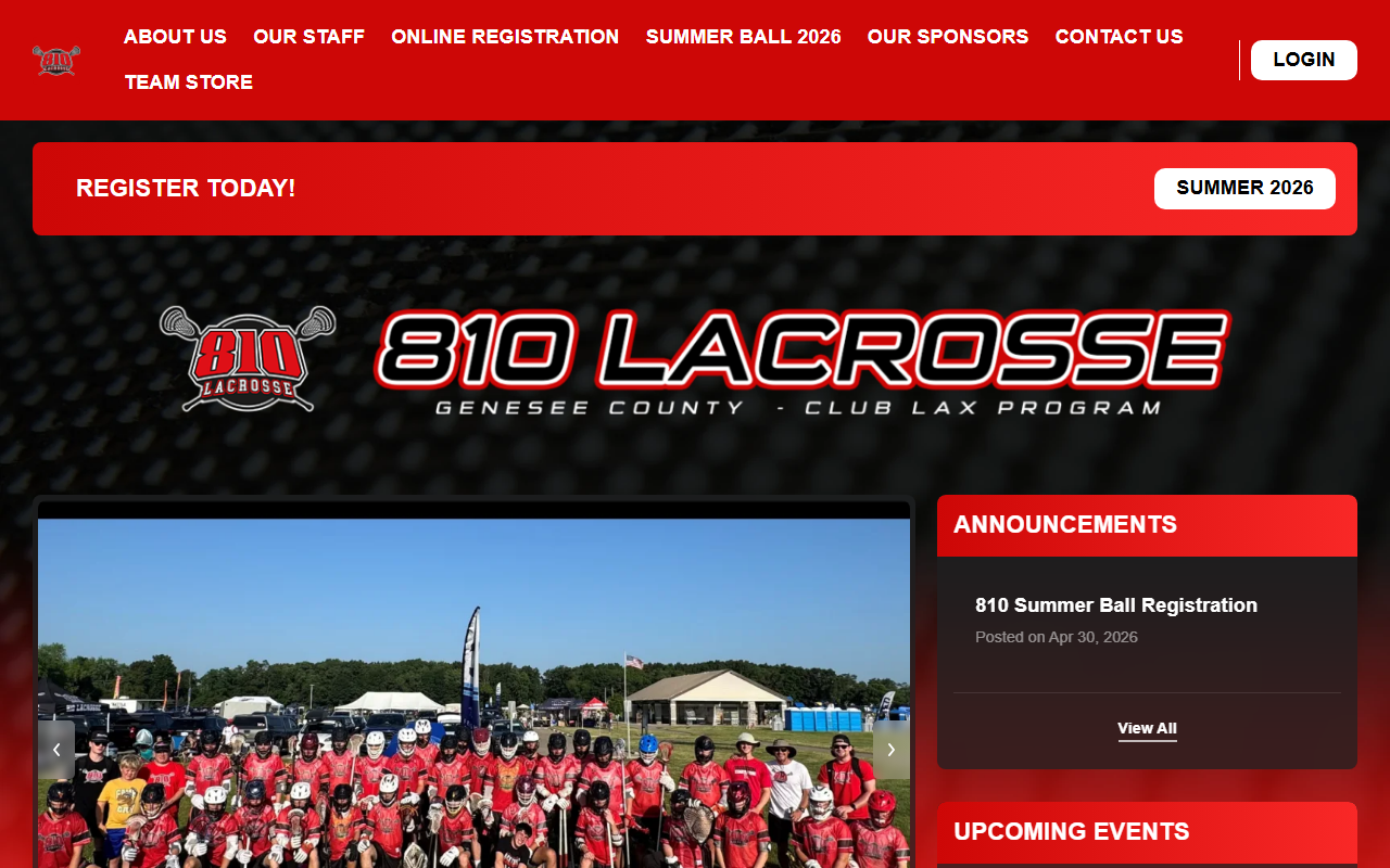 810lacrosse.com screenshot
